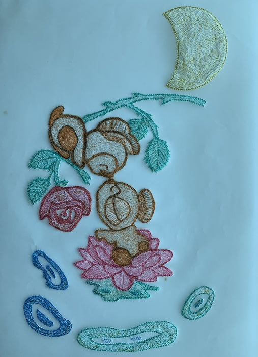 Roses Around Romantic Bears, 2014, mixed media, 29 x 21 cm. / 11.4 x 8.2 in.