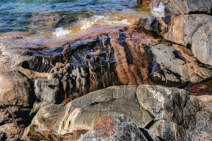 Rock and Water Abstract #3, 2025, archival print, 16 x 24 in. / 40.64 x 60.96 cm.