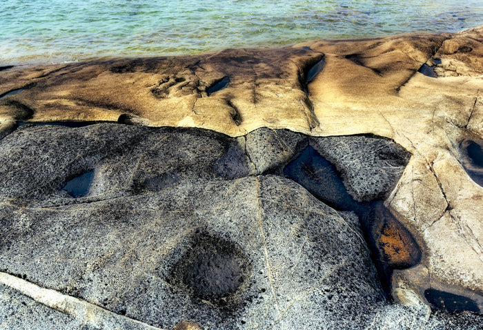 Rock and Water Abstract #4, 2025, archival print, 16 x 24 in. / 40.64 x 60.96 cm.