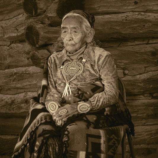 Matriarch - Navajo Wisdom and Legacy, 2025, archival gold tone print, 20 x 20 in. / 50.8 x 50.8 cm.