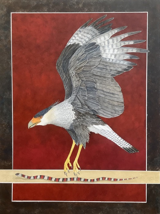 Caracara, 2025, acrylic on canvas, 48 x 36 in. / 121.92 x 91.44 cm.