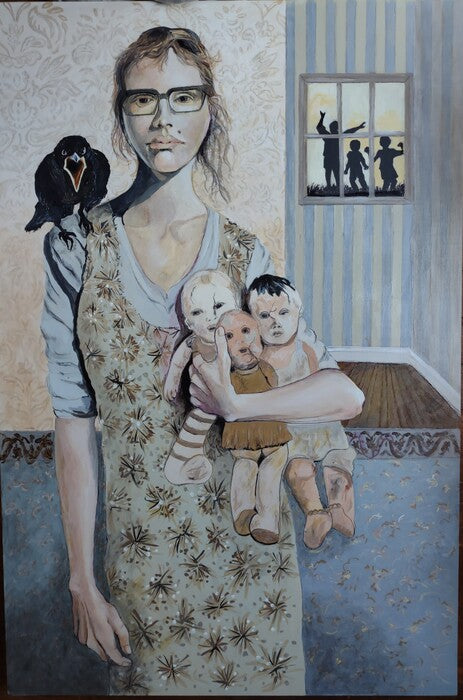 Memories, 2025, acrylic on wood, 36 x 24 in. / 91.44 x 60.96 cm.