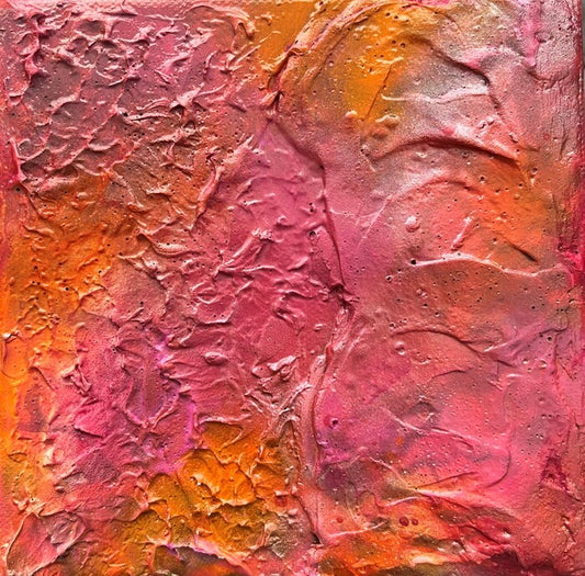 Autumn Haze 1, 2025, mixed media, 6 x 6 in. / 15.24 x 15.24 cm.