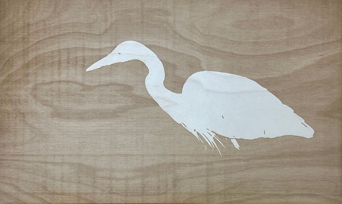 Blue Heron, 2024, digital artwork, 13 x 22 in. / 33.02 x 55.88 cm.