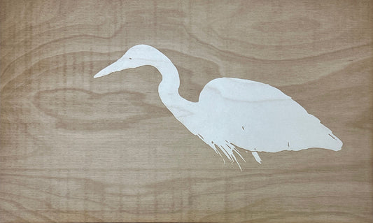 Blue Heron, 2024, digital artwork, 13 x 22 in. / 33.02 x 55.88 cm.