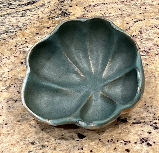 Leaf of Serenity, 2024, ceramics, 4 x 7 x 6 in. / 10.16 x 17.78 x 15.24 cm.