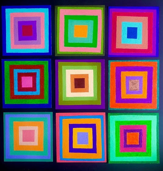 09. 04 25., 2025, oil pastel on cotton paper, 30 x 30 in. / 76.2 x 76.2 cm.