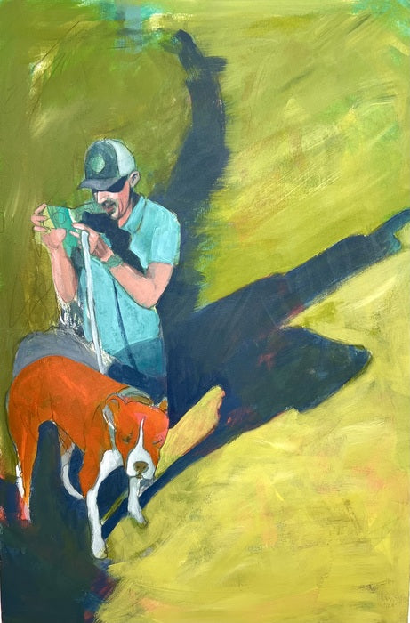 Poppy, 2024, acrylic on paper, 22 x 16 in. / 55.88 x 40.64 cm.