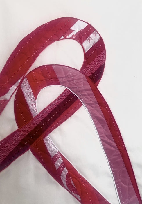 Threads Reimagined, 2024, fabric, 48 x 36 in. / 121.92 x 91.44 cm.