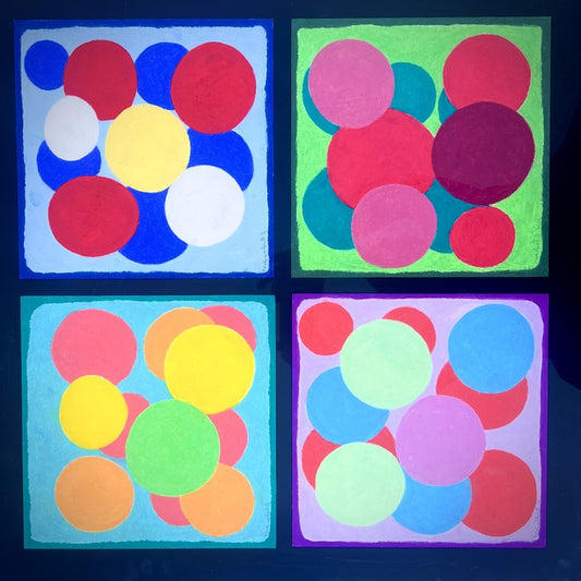 07. 04. 25., 2025, oil pastel on cotton paper, 30 x 30 in. / 76.2 x 76.2 cm.