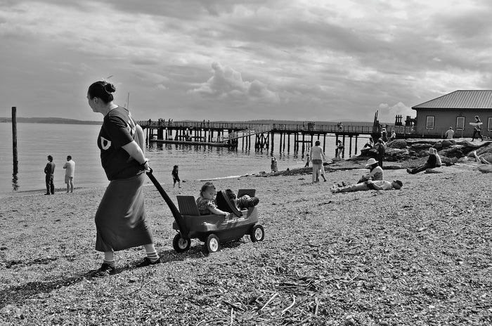 Hometown Baby in Tow Downtown Park, 2012, archival photo, 12 x 18 in. / 30.48 x 20.32 cm.