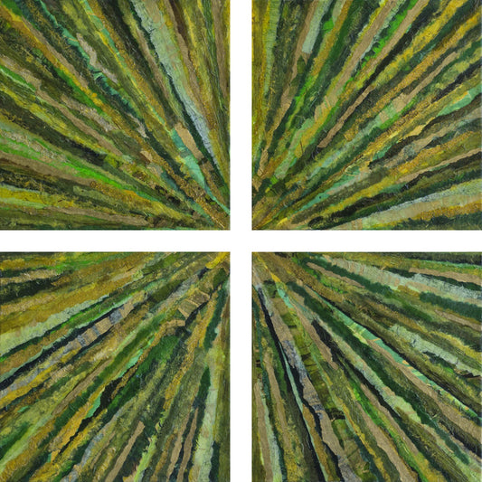 Let It Grow, 2025, mixed media, 29.5. x 29.5 in. / 74.93 x 74.93 cm.