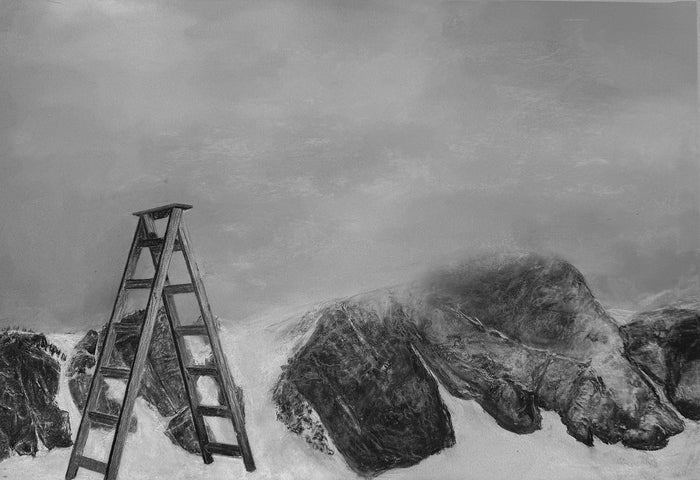 Adverse Possession 1, 2025, charcoal and pastel on paper, 24 x 30 in. / 60.96 x 76.2 cm.