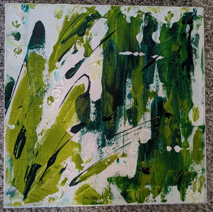 Envy, 2020, acrylic, 12 x 12 in. / 30.48 x 30.48 cm.