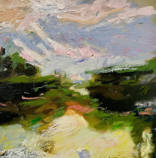 Glow, 2024, oil on canvas, 12 x 12 in. / 30.48 x 30.48 cm.