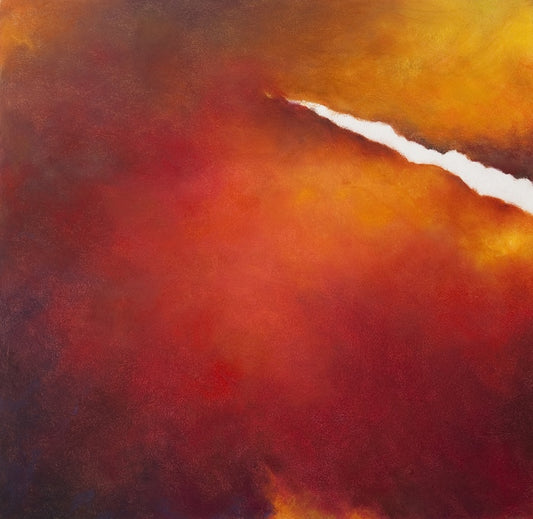 Incised Heat, 2024, soft pastel, 21 x 21 in. / 53.34 x 53.34 cm.