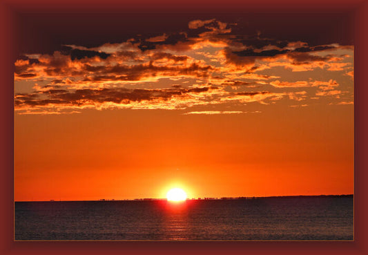 Alligator Point Sunset #2, 2025, digital photographic art print, 26 x 18 in. / 66.04 x 45.72 cm.