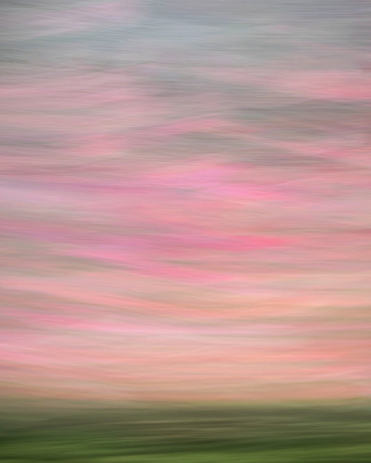 Twilight in Shades of Pink and Coral, 2023, photograph on paper, 10 x 12 in. / 25.4 x 30.48 cm.