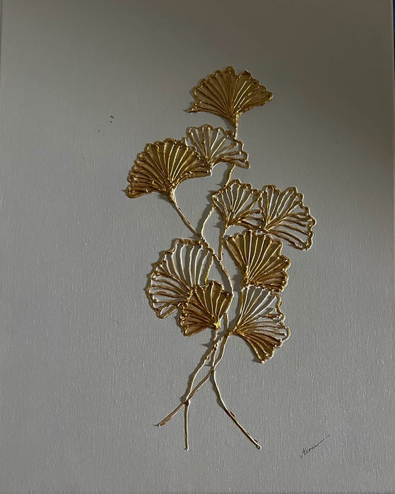 Celestial Veins, 2025, mixed media, 16 x 20 in. / 40.64 x 50.8 cm.