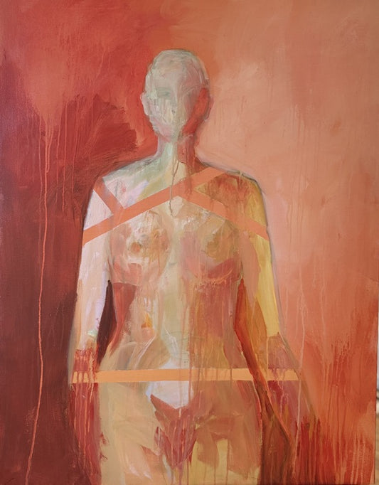 I Rise, 2024, mixed media, 40 x 30 in. / 101.6 x 76.2 cm.