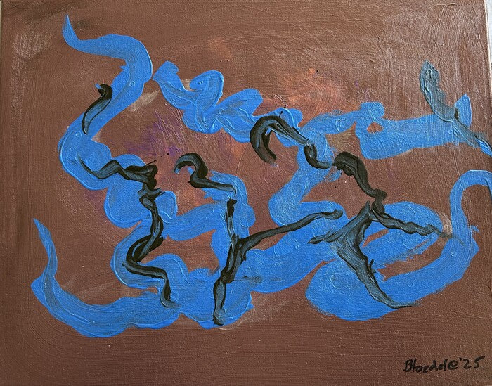 The Joy of Brown, 2025, acrylic, 16 x 20 in. / 40.64 x 50.8 cm.