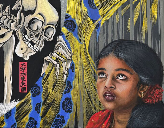 Spectre, 2025, acrylic on canvas, 11 x 14 in. / 27.94 x 35.56 cm.