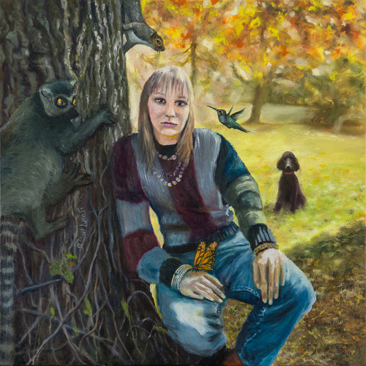 Lori Lynn, 2025, oil on canvas, 30 x 30 in. / 76.2 x 76.2 cm.