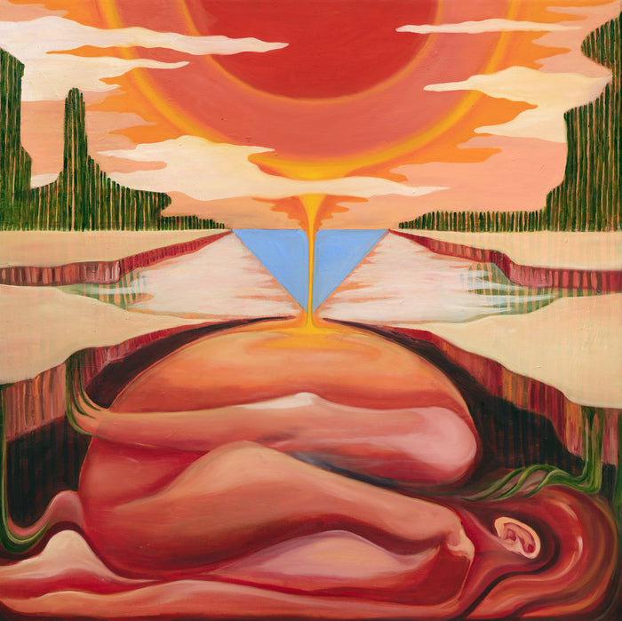 Beneath the Quiet Sky, 2025, mixed media, 42 x 42 in. / 106.68 x 106.68 cm.