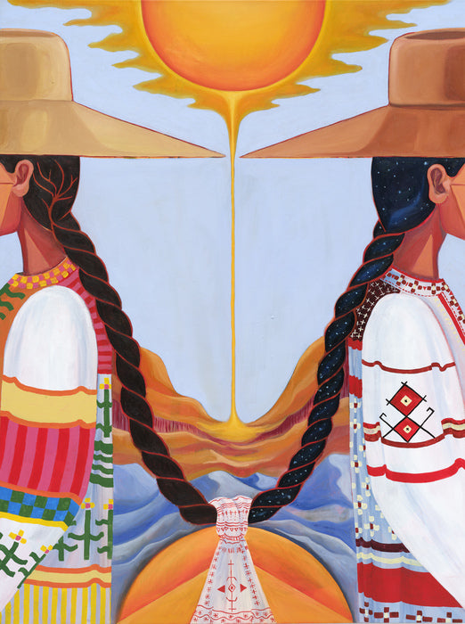 Threshold of Light, 2025, mixed media, 48 x 36 in. / 121.92 x 91.44 cm.