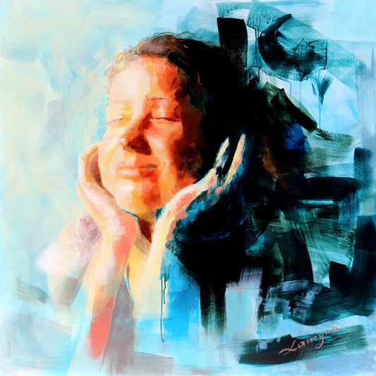 IN THE SUNSHINE, 2025, acrylic on canvas, 100 x 100 cm. / 39.3 x 39.3 in.