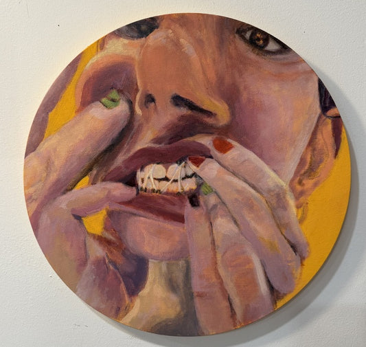 Just Like HER, 2025, acrylic paint, 14 x 14 in. / 35.56 x 35.56 cm.