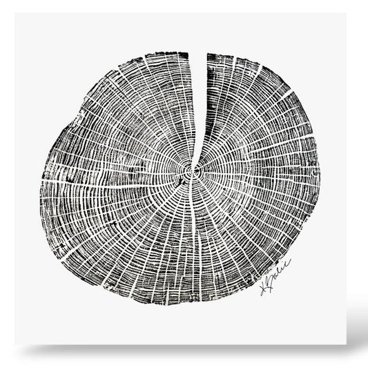 The Beacon, 2025, paper and relief ink, 17 x 19 in. / 43.18 x 48.26 cm.