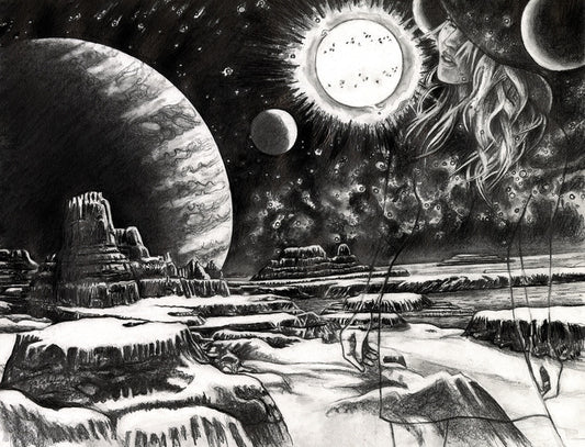 Hypnotized - Seems Like a Dream, 2025, graphite pencil on paper, 16 x 20 in. / 40.64 x 50.8 cm.