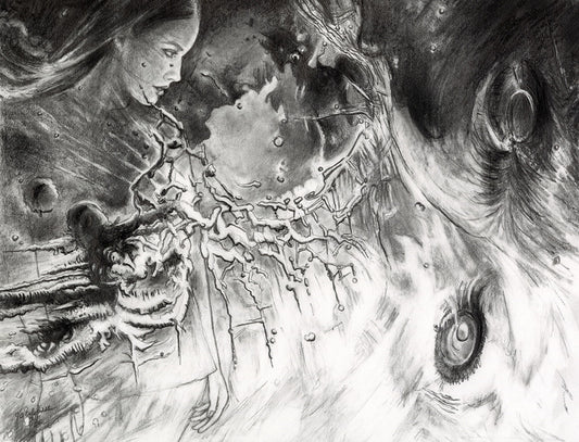 Things Marvelous to Behold, 2025, graphite on paper, 16 x 20 in. / 40.64 x 50.8 cm.