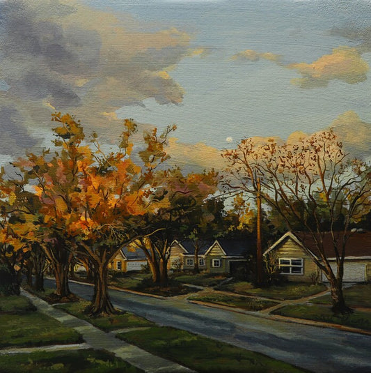 Evening Light No.2, 2025, acrylic on canvas, 12 x 12 in. / 30.48 x 30.48 cm.