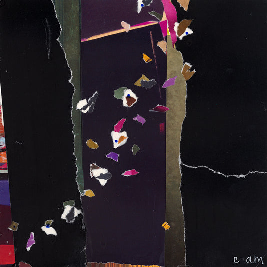 Pieces of a Mind, 2025, collage, 8 x 8 in. / 20.32 x 20.32 cm.