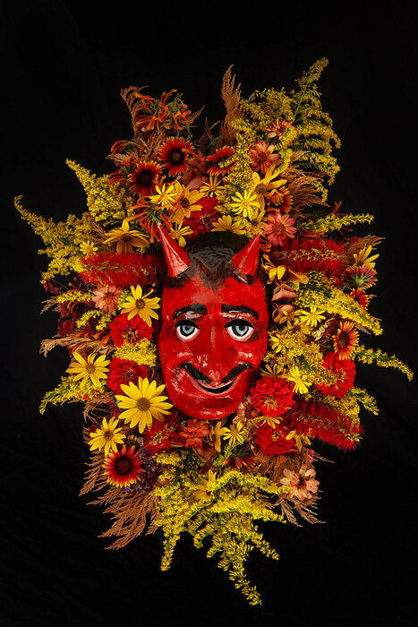 Devil Mask Bouquet, 2025, photography, 20 x 30 in. / 50.8 x 76.2 cm.
