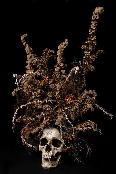 Skull Bouquet Aged, 2025, photography, 20 x 30 in. / 50.8 x 76.2 cm.