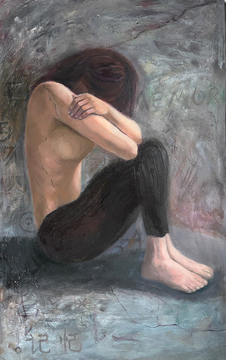 Memory, 2025, mixed media, 30 x 48 in. / 76.2 x 121.92 cm.