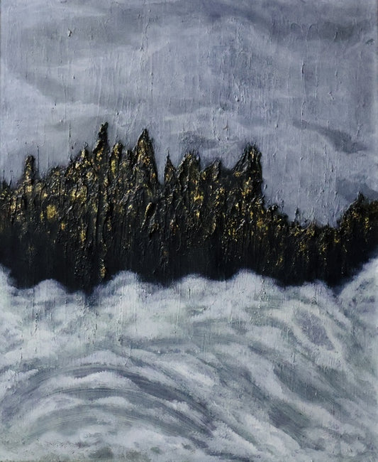 Mountain, 2025, acrylic on canvas, 72 x 60 cm. / 28.3 x 23.6 in.