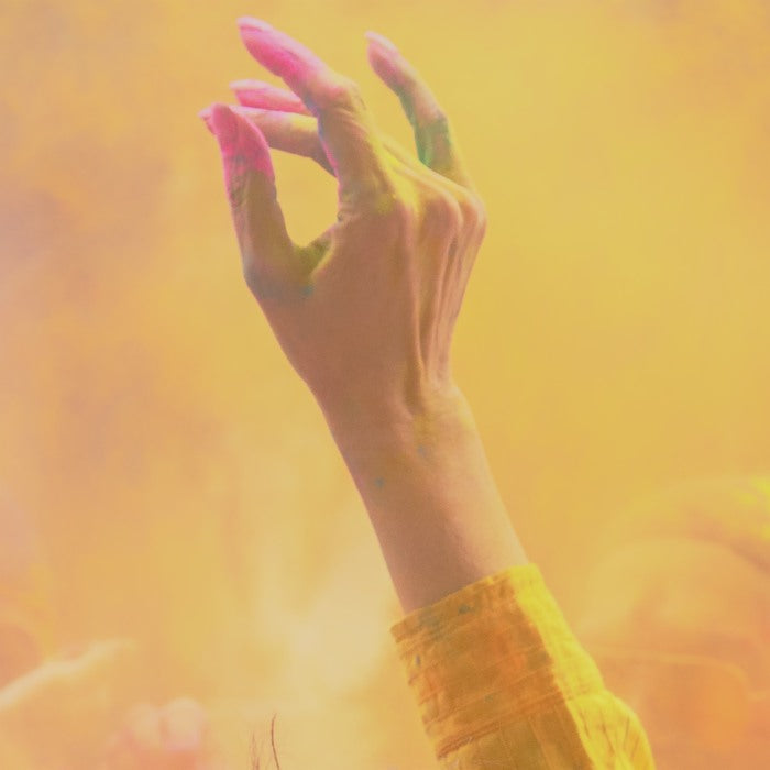 Holi Hand, 2021, digital photography, 30 x 30 in. / 76.2 x 76.2 cm.
