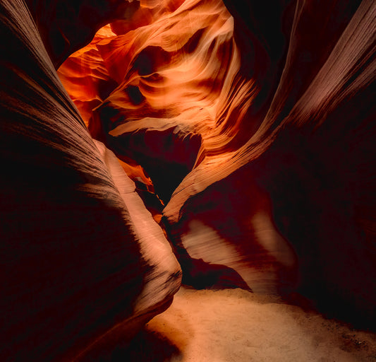 Slot Canyon #1, 2025, archival print, 20 x 20 in. / 50.8 x 50.8 cm.