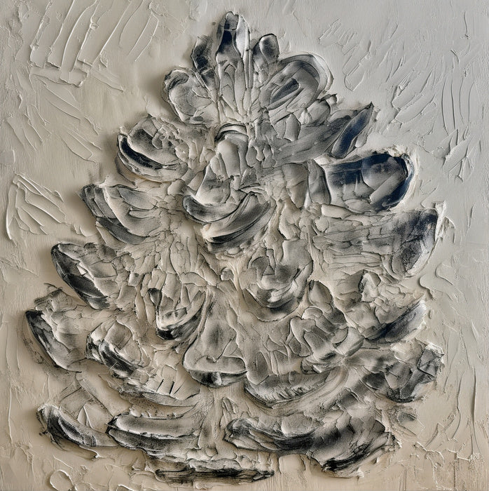 Pineal #1, 2025, acrylic and spackle, 24 x 24 in. / 60.96 x 60.96 cm.