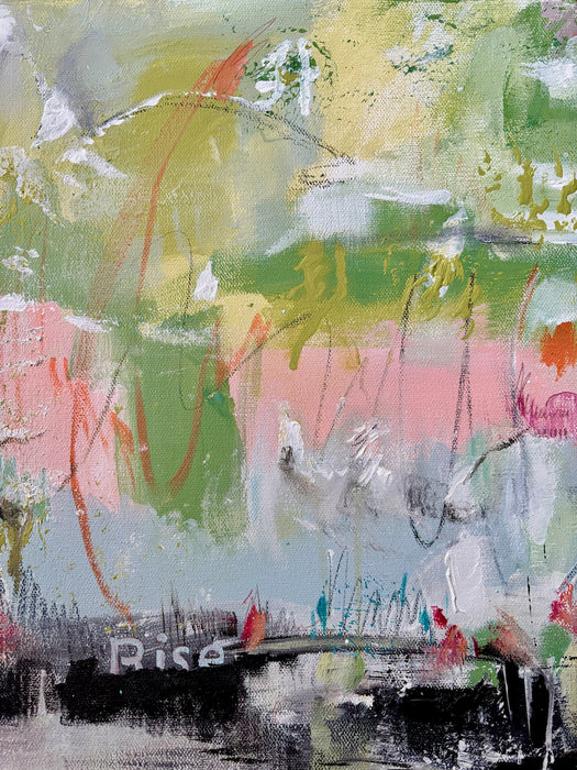 Rise, 2025, mixed media, 14 x 11 in. / 35.56 x 27.94 cm.