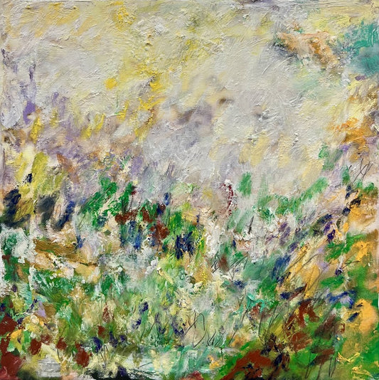 Illuminated Garden, 2025, oil on canvas, 12 x 12 in. / 30.48 x 30.48 cm.