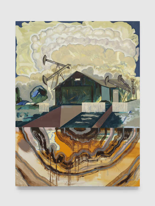 Green House, 2025, oil on canvas, 96 x 72 in. / 243.84 x 182.88 cm.