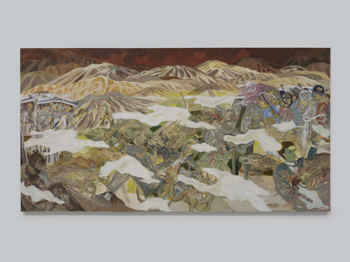 The Ghosts of the Owen's Valley, 2025, oil on canvas, 75 x 140 in. / 190.5 x 355.6 cm.