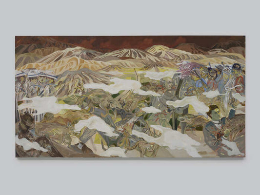 The Ghosts of the Owen's Valley, 2025, oil on canvas, 75 x 140 in. / 190.5 x 355.6 cm.