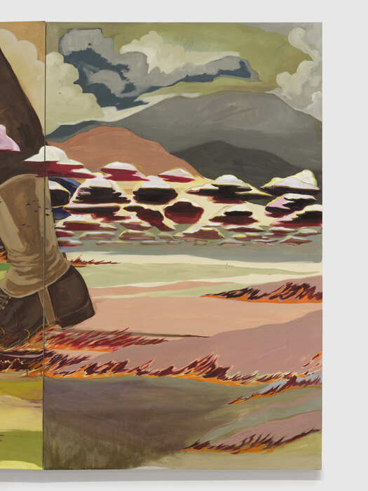 Traditional American Solutions, 2025, oil on canvas, 75 x 46 in. / 190.5 x 116.84 cm.