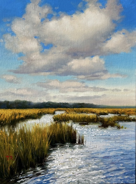 Water and Sky, 2025, oil, 12 x 9 in. / 30.48 x 22.86 cm.